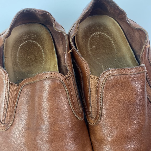 Ugg | Brown Leather Slip On Loafers Men’s 11 - Picture 5 of 10